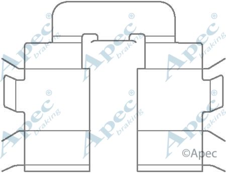 APEC BRAKING Tarvikesarja, jarrupala KIT1147